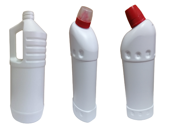 Бутылка ПНД 1000 мл, с ручкой, с наклонным горлом